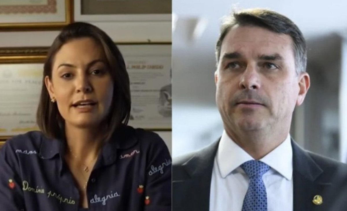 vinicios_betiol's tweet photo. Vcs devem se lembrar que eu disse que a Michelle Bolsonaro sabia certos segredinhos do Flávio Bolsonaro. O que foi revelado hoje foi só uma amostra grátis do que ainda pode vir. Flávio está em pânico! https://t.co/gTtza4cGdt