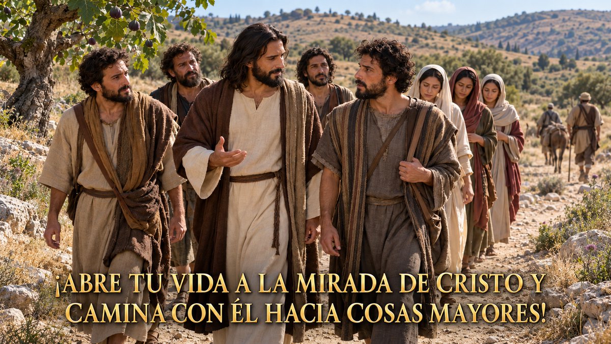 Alberto_Embry's tweet photo. Gracia y paz queridas amigas y amigos.
Les invito a rezar las oraciones para el hoy martes 29 de septiembre, 2026, Semana XXVI del Tiempo Ordinario.
https://t.co/gcv2sGwrC7
En el Evangelio, para la reflexión de hoy, Juan 1, 47-51, leemos que Natanael se acerca a Jesús y descubre algo capaz de transformar profundamente nuestra relación con Él y es el que Cristo ya lo había visto y le dice “Antes de que Felipe te llamara, te vi cuando estabas debajo de la higuera” (Jn 1,48).
También nuestra vida permanece abierta ante su mirada.
Jesús conoce nuestras búsquedas, las luchas que nadie ve, las tristezas y angustias que guardamos en secreto, las heridas que estamos reconstruyendo y la verdad que llevamos dentro.
Ser mirados por Cristo significa descubrir que nuestra historia es profundamente conocida y, al mismo tiempo, llamada hacia algo mayor.
Natanael pasa de preguntar “¿De dónde me conoces?” a confesar “Tú eres el Hijo de Dios” (Jn 1,49), este encuentro transforma su manera de mirar.
La fe madura cuando reconocemos quién es Jesús y permitimos que esa certeza transforme nuestras decisiones, nuestra manera de levantarnos y el rumbo que damos a nuestra vida.
Jesús concluye abriendo un horizonte inmenso “Verán el cielo abierto” (Jn 1,51), en Él, cielo y tierra se encuentran.
Jesús nos llama hoy a vivir bajo esa promesa, a poner nuestra historia bajo su mirada, caminar con Él y prepararnos para descubrir cuánto más puede hacer Dios con cada uno de nosotros.
¡ABRE TU VIDA A LA MIRADA DE CRISTO Y CAMINA CON ÉL HACIA COSAS MAYORES!