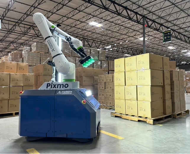 RunInfiniteLoop's tweet photo. Some industrial jobs are so harsh that the younger generation of workers doesn’t want to do them, says @AnywhereRobots CEO Thomas Tang. His company is out to solve the labor shortage with Pixmo, a non-humanoid robot for industrial tasks. Full piece on our website. https://t.co/MWYp9ZznlU