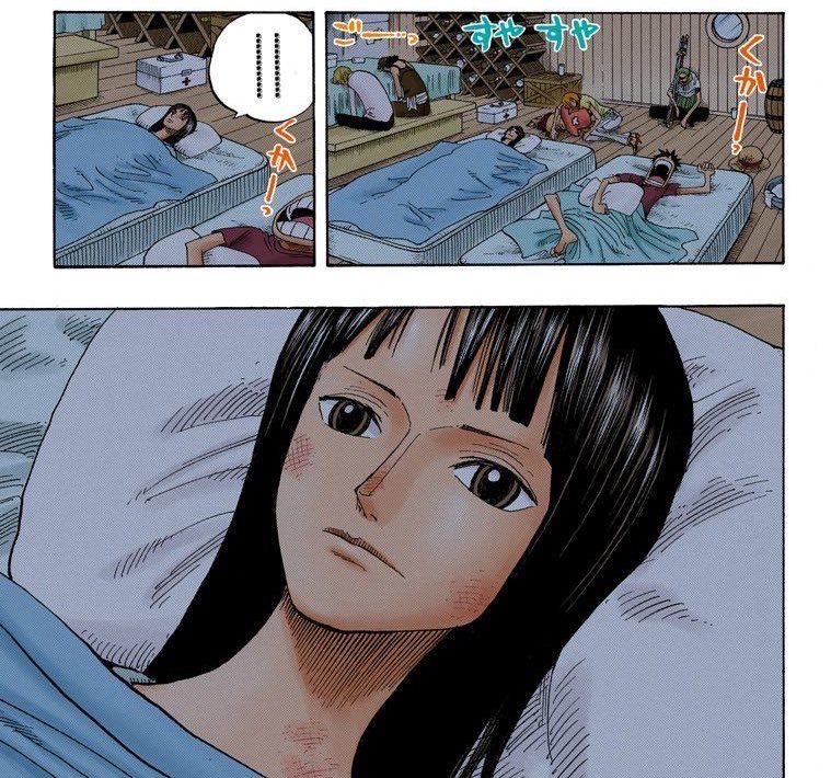 zororobinwife's tweet photo. the moment robin started really realizing how much the strawhats care for her https://t.co/w0FKGq17Uw