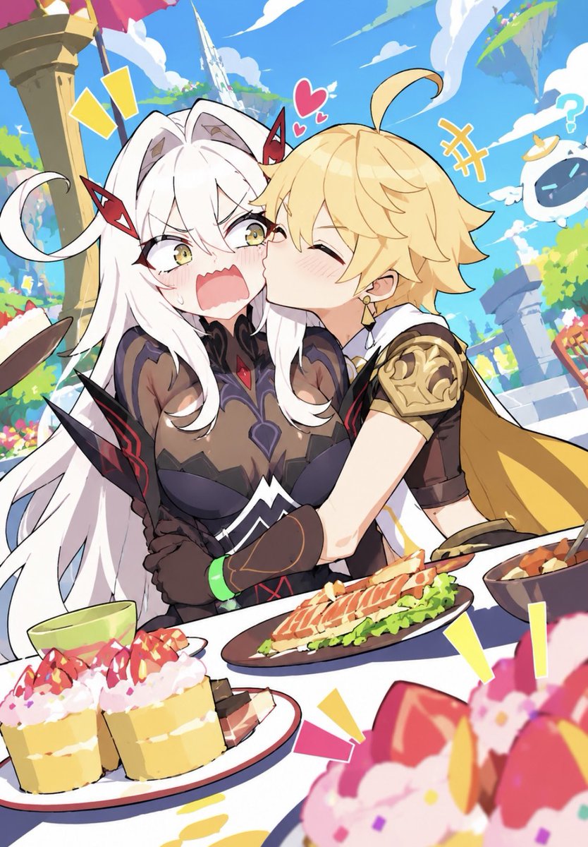 mizondy's tweet photo. 可愛いキス可愛いキス  ❤️💛

#原神 #GenshinImpact #aether #ronova https://t.co/8JCnceUTee