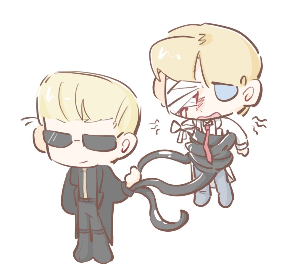 TriangleYogurt's tweet photo. 朋友一生一起走🎵
#AlbertWesker #WilliamBirkin https://t.co/VVsH26hxRU