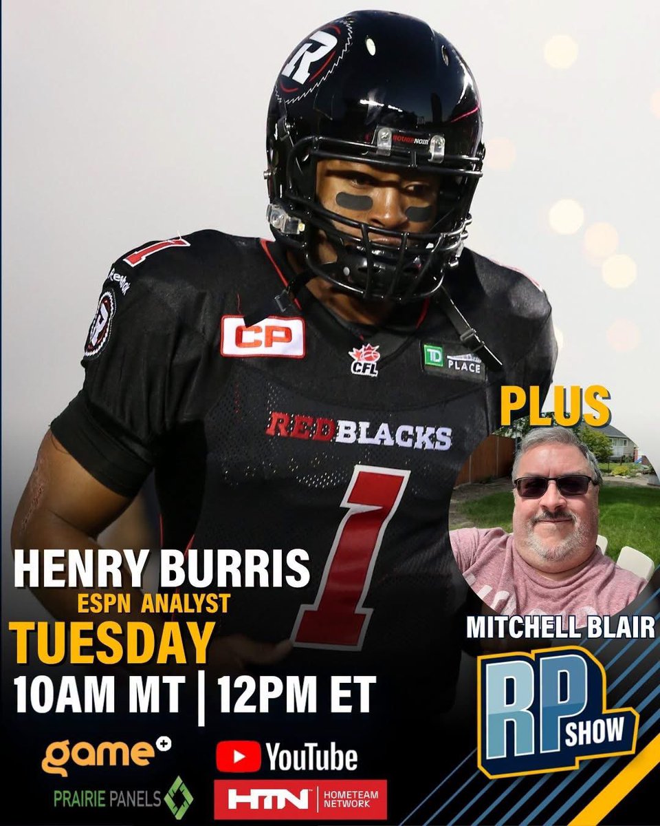 RodPedersenShow's tweet photo. ๐จ TUESDAY ON THE RP SHOW!
๐ NHL Opening Night
๐ Riders vs. Stamps - Game of the Year?
โญ @HenryBurris
๐๏ธ @mblairYQR
โฐ 10 AM MT | 12 PM ET
๐บ https://t.co/7BPCUTMmfw
@GamePlusNetwork (streaming) @watchhometeam https://t.co/sc7SXAqlV3
#RPShow #CFL #NHL https://t.co/klI82TqUpL