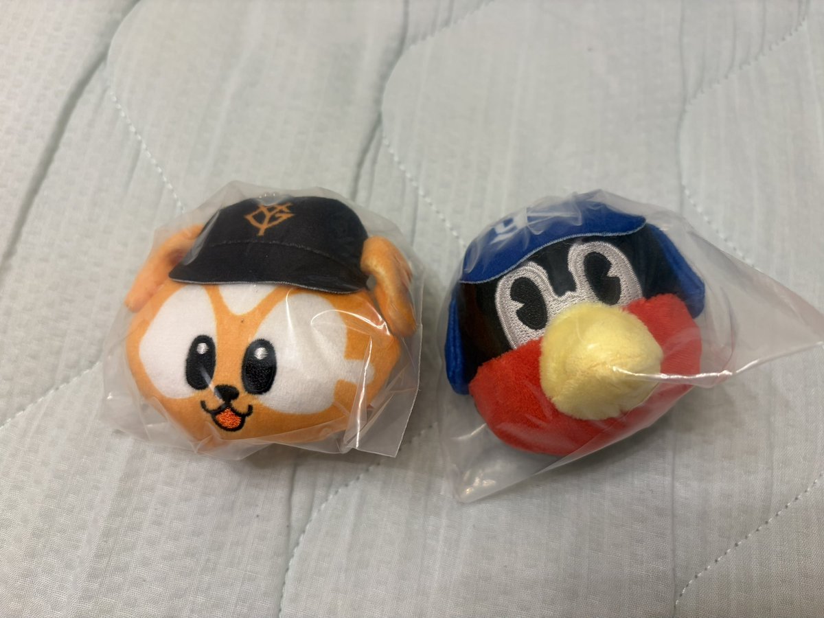 barikyari_gg's tweet photo. プロ野球 マスコット フェイスぬいぐるみ チャーム ガチャガチャ セリーグ

譲▶︎ジャビット、つば九郎

求▶︎トラッキー

郵送希望です。お気軽にお声掛けください🙇‍♀️ https://t.co/SteaxuIxbK