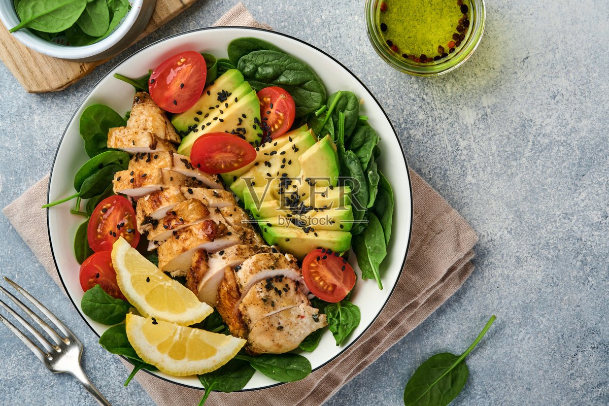DianJeanquart's tweet photo. Comida para perder grasa saludable: pechuga de pollo a la plancha, ensalada de espinacas y aguacate, sin aceite extra, rica y no te hace sentir hambre! https://t.co/W3VkqYAg0n