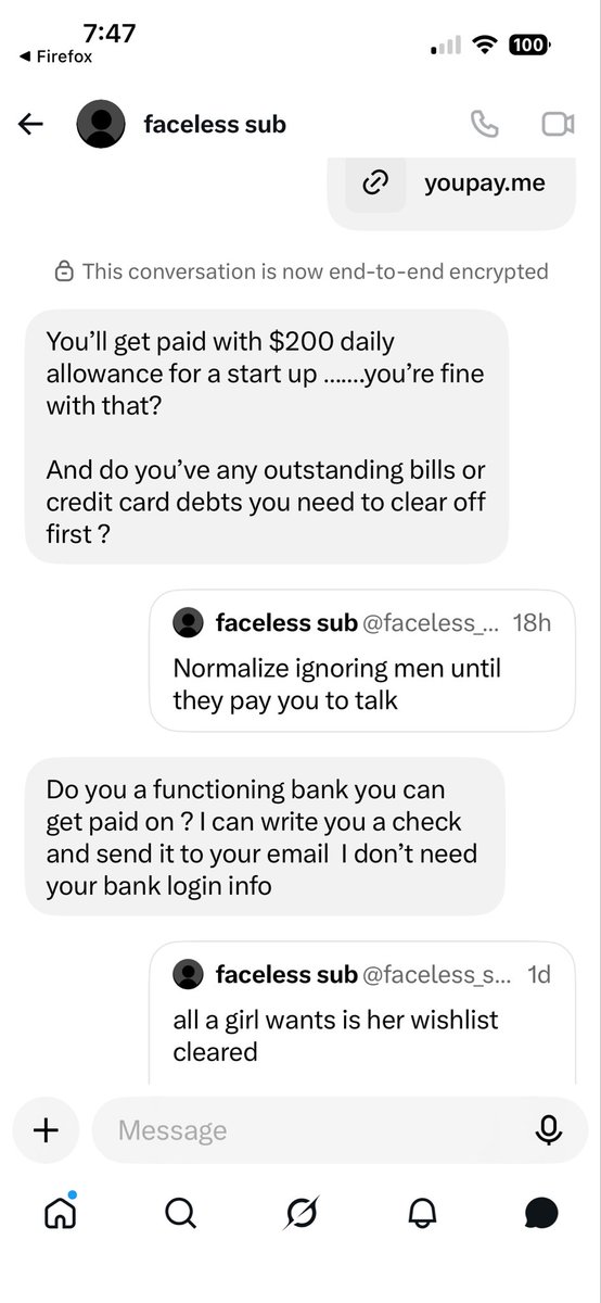 VooDoll13's tweet photo. @faceless_sub1 Money laundering like a loser https://t.co/cCJutbN4RN