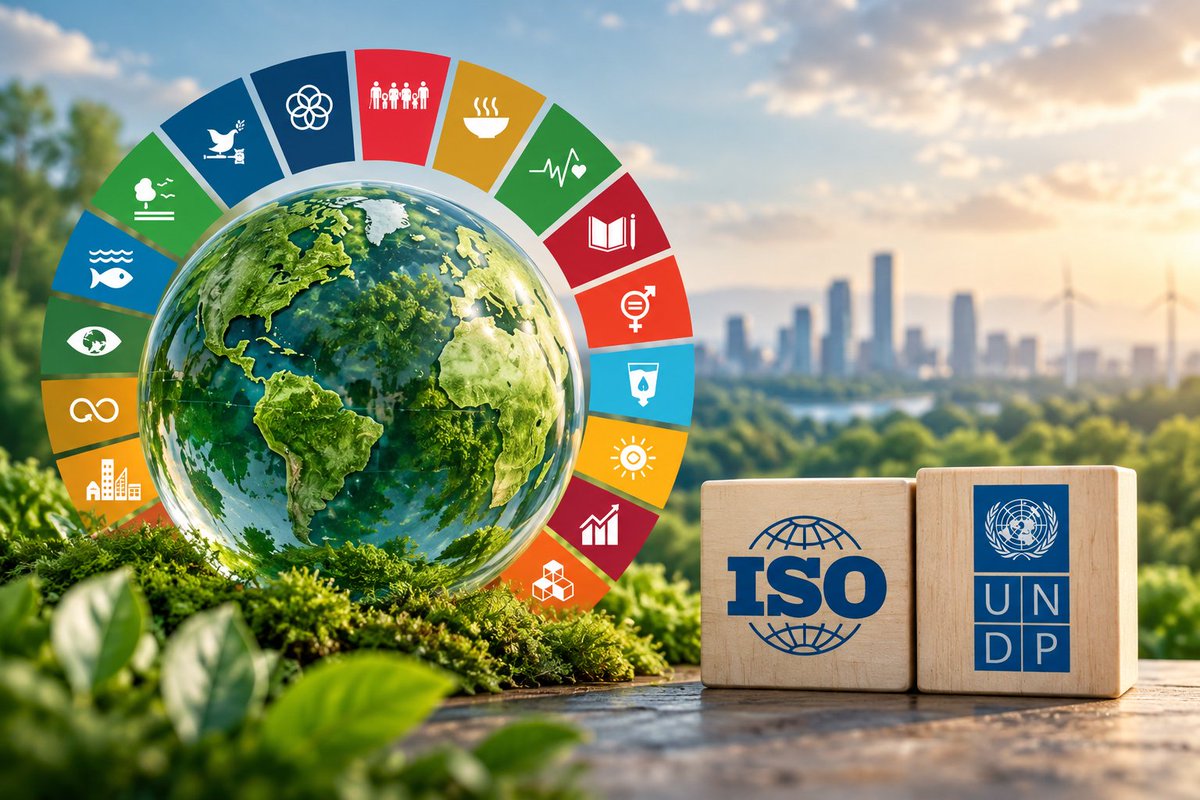 ecohubmapcom's tweet photo. 🌍 #ISO and #UNDP have launched ISO/UNDP 53001 — the first global standard designed to help organizations turn the #SDGs into measurable #action through strategy, governance and performance tracking: https://t.co/PJCCE2c4zB
#Sustainability #UNDP #ISO #2030Agenda #News26 https://t.co/PlJpmXCeX1