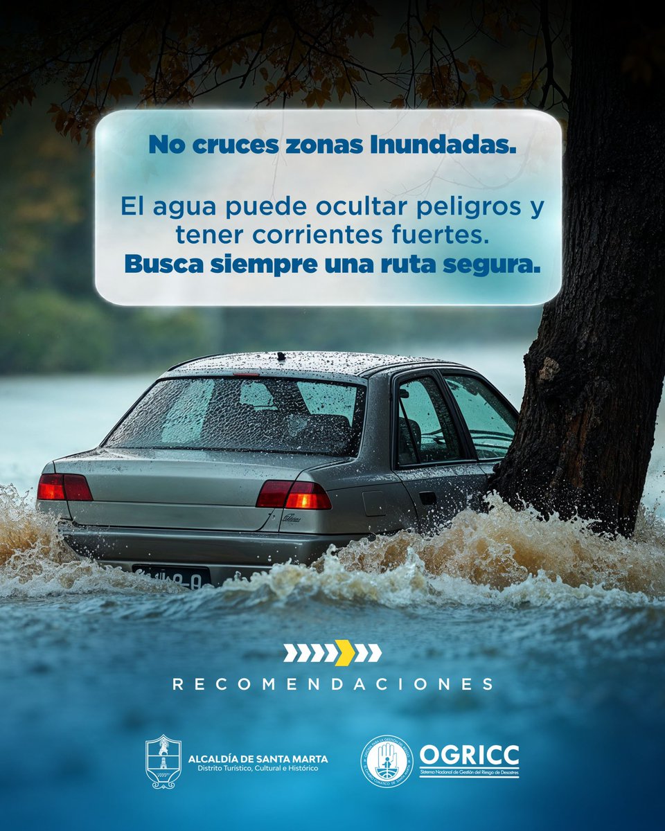 SantaMartaDTCH's tweet photo. Ante las precipitaciones que se presentan, la prevención y el autocuidado son fundamentales para reducir riesgos y protegernos.

Aquí te dejamos algunas recomendaciones que puedes tener en cuenta durante las lluvias. 👇🏻 https://t.co/X7IKkNg9p7