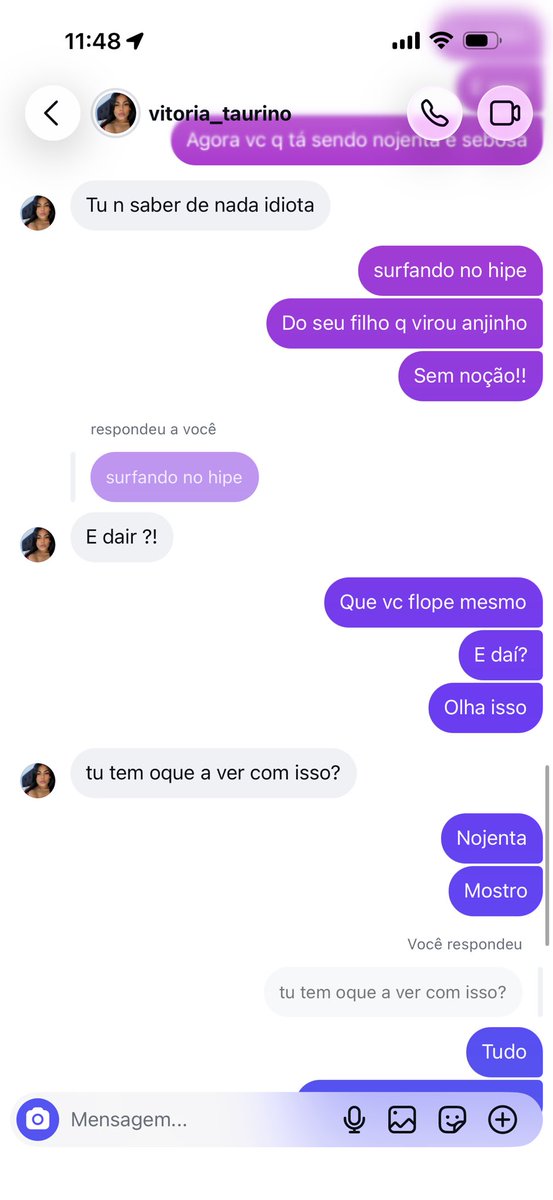 _issarodrigues2's tweet photo. @danzinhoxz Fui falar com ela sobre, pq tbm sou mãe e achei isso bizarro e essa vagabunda filha da puta responde isso, tem q mandar sumir com um lixo desse q só faz peso na terra https://t.co/ctYUEuYspV