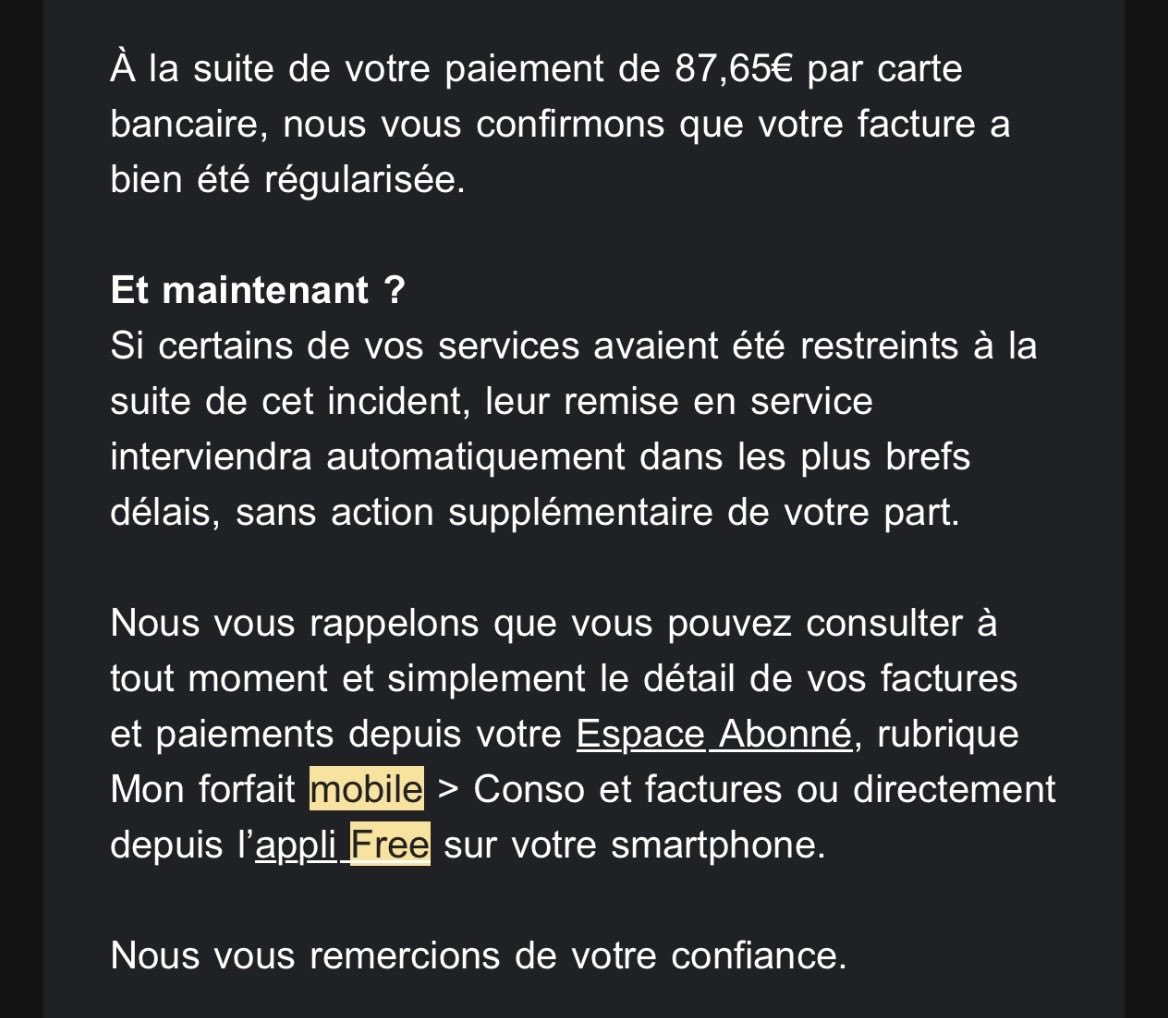 WeKnowMax's tweet photo. @Free @Xavier75 Client fidèle depuis 5 ans, je me retrouve avec 87€ de hors-forfait et une carte SIM grillée à cause de vos méthodes. Un conseiller a modifié le forfait de mon père à son insu en lui vendant une "remise", mais en supprimant la data en Turquie. 1/3 https://t.co/fZRnmjiMGQ