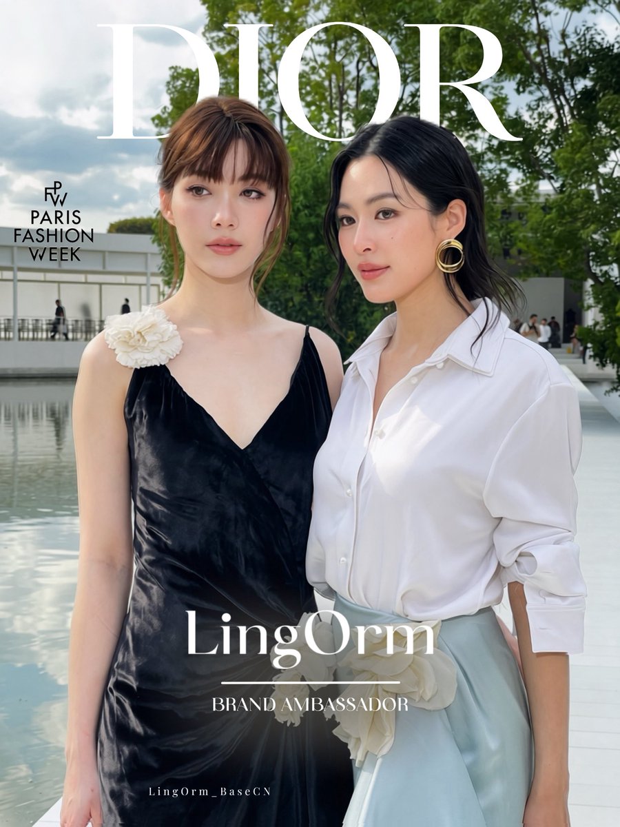 LingOrm_BaseCN's tweet photo. Too perfect standing side by side. 💐

LINGORM BA DIOR AT PFW 
#DiorSummer27xLingOrm
#LingOrm #หลิงออม https://t.co/09Nj7DmX7y