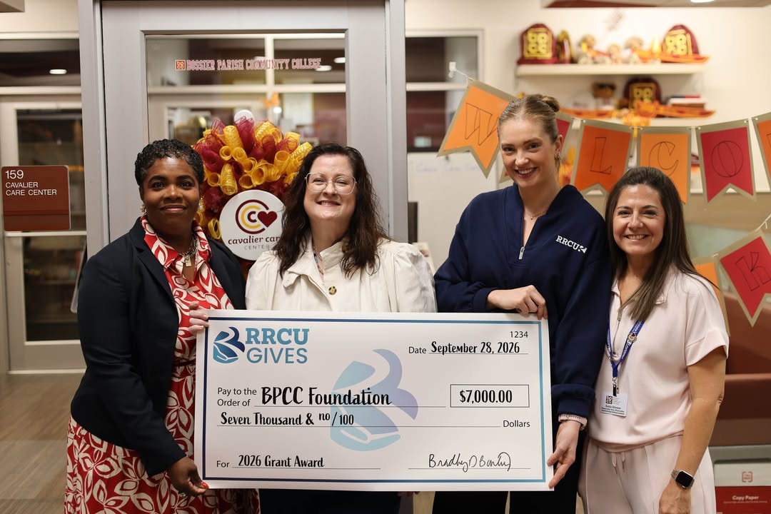 BPCCCavs's tweet photo. Thanks to a $7,000 grant from the Red River Credit Union Gives Foundation, we're expanding Cavalier Care Center services to students at the Natchitoches and Sabine Valley campuses. Read more: https://t.co/oep0EgNTsX #BPCCproud #RRCUGives #goLCTC https://t.co/4hcJJuIC3m