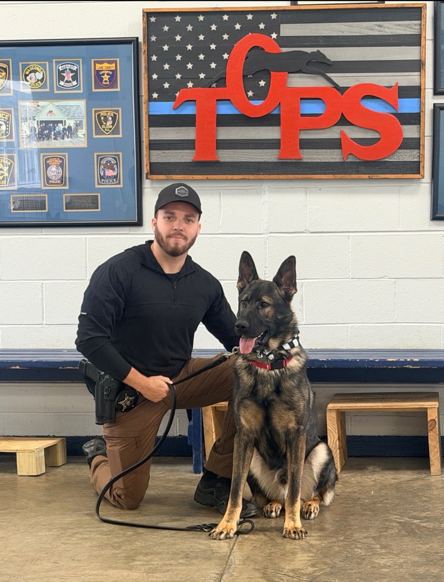 RSMTpolicefire's tweet photo. Join us in welcoming K9 Rex to the Rosemont Public Safety family!

K9 Rex and his handler, PSO Stack, are currently completing an eight-week K9 Academy, and both are doing great. Over the weekend, the team also had the honor of attending the K9 Memorial Ceremony in Libertyville.

We’re excited to follow their progress and look forward to seeing K9 Rex and PSO Stack serving together on patrol soon!