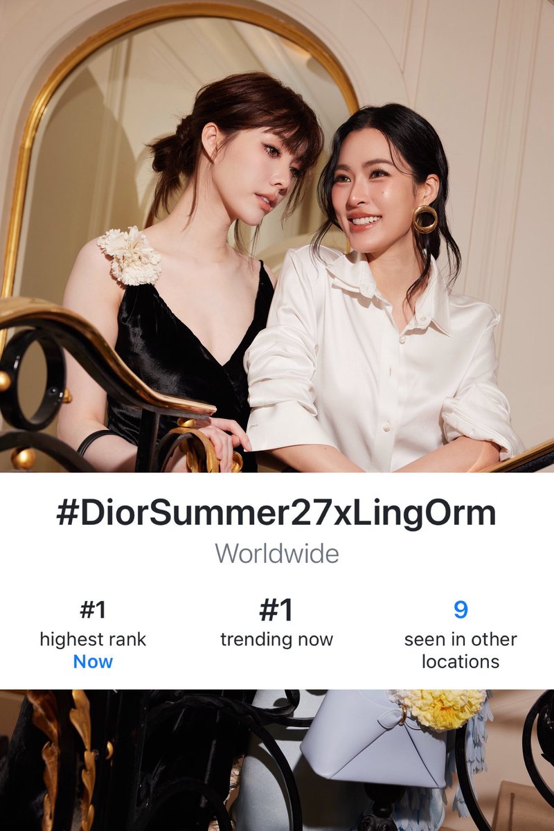 vlrp01's tweet photo. 🚨CURRENTLY AT NO. 1 TRENDING WORLDWIDE 🚨

LINGORM BA DIOR AT PFW
#DiorSummer27xLingOrm https://t.co/sVEKn2QMTq