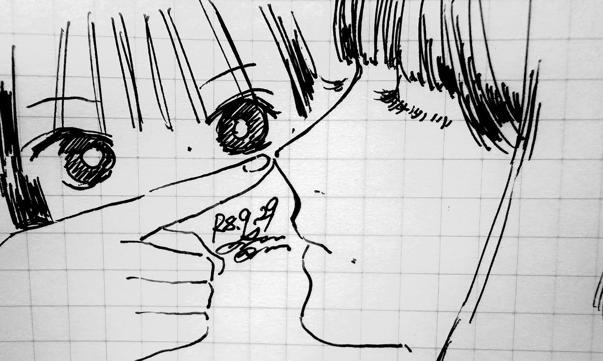 krsrenkn's tweet photo. # 1日1回一発描き練習 https://t.co/iyC1RQSfcV