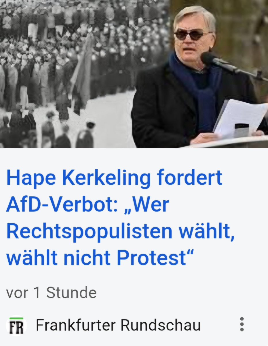 nikitheblogger's tweet photo. Mit welchem Recht will Hape Kerkeling 15 Millionen Deutschen ihre Wahlentscheidung verbieten? https://t.co/dRuifNIAxM