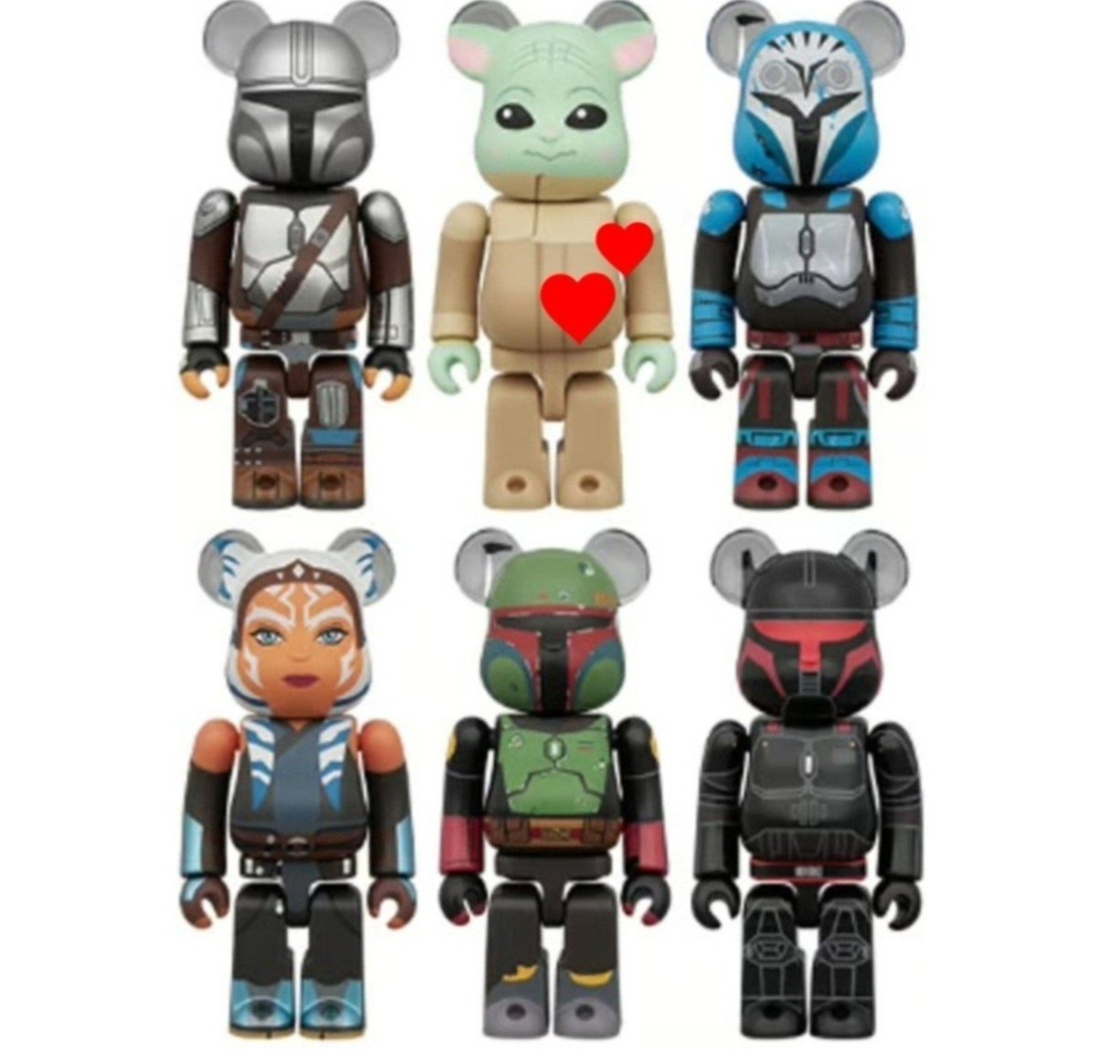 dora27753488's tweet photo. 【交換】
BE@RBRICK CHASE
STAR WARS SERIES2
ベアブリック　スターウォーズ　
マンダロリアン&amp;グローグー

譲)
ボバ・フェット
アソーカ
ボ=カターン
モフ・ギデオン

求)
同種　グローグー
またはブリスターチャーム　グローグー
2:1でも可

郵送になります。
お気軽にお声がけください🙇‍♀️ https://t.co/VsGMpIrhk6