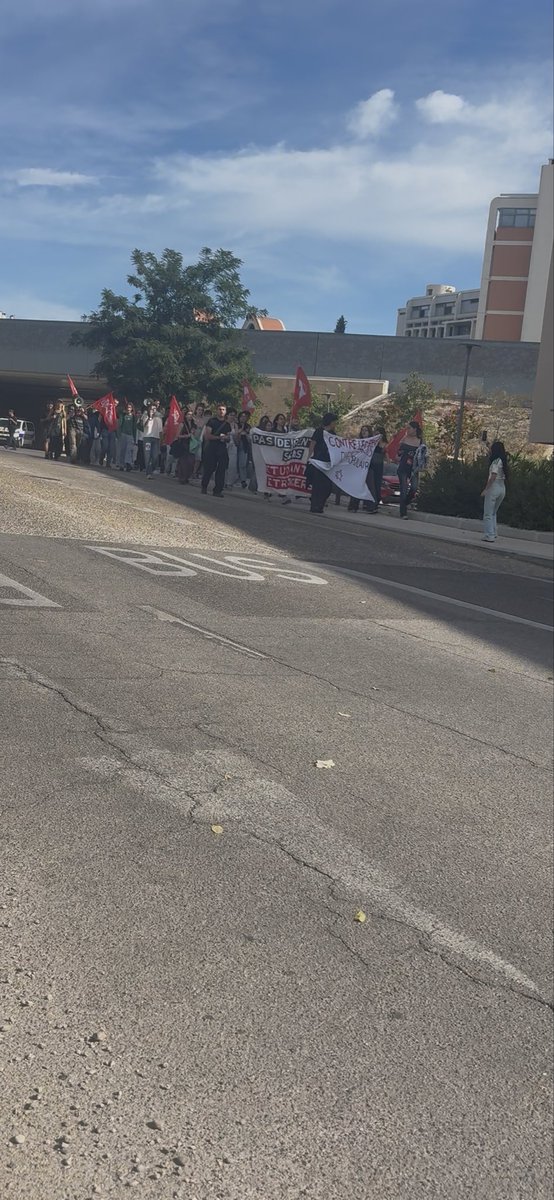 Cocarde13's tweet photo. Flop de la manif gauchiste à Aix en Provence 🤡

Pendant que les étudiants français se démènent pour essayer de « vivre » les pseudo « gauchistes » demandent l’exonération totale des frais d’inscription pour les étudiants étrangers.

Une seule solution : la priorité nationale https://t.co/DAI7xZEQzE