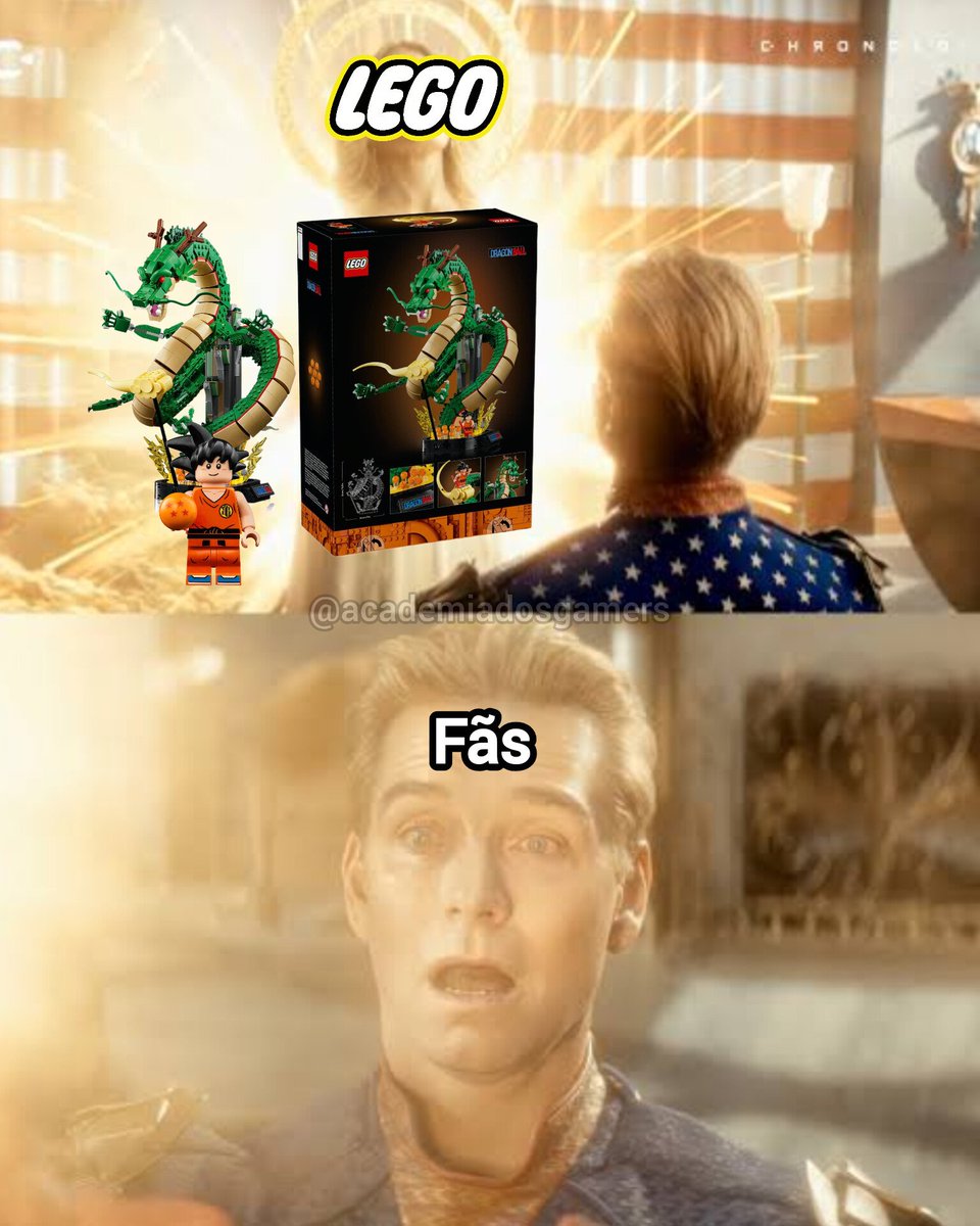academiadgamers's tweet photo. A LEGO finalmente anunciou uma colaboração com Dragon Ball, com um conjunto de Shenlong e Goku. https://t.co/MLw1dPd8bz
