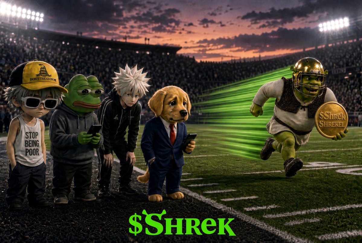 Jake_s_Take's tweet photo. Do you really want to be on the sidelines, when this BIG green boi starts moving?? 😂😂😂

$Shrek has already EXPLODED twice, once over 2mil! And with new Shrek 5 trailers dropping soon, the best is CLEARLY yet to come! Fade $Shrek at your own peril.. https://t.co/mhgTis00t0