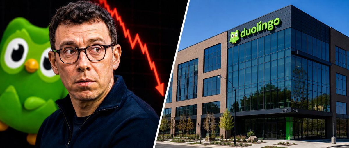 InsiderTrackX's tweet photo. Duolingo's CEO has sold stock on four separate days in the past two weeks.

On one of those days, he sold every single share he directly owned.

Here's what happened: https://t.co/6RPcZ70oKG