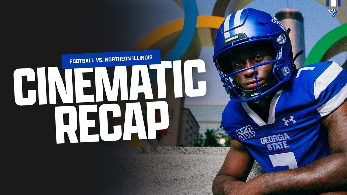 GeorgiaStateFB's tweet photo. The Northern Illinois Cinematic Recap π₯
Watch the full video here
π: https://t.co/Rfx73EI8Yn
#LightItBlue | #HistoryHappensHere