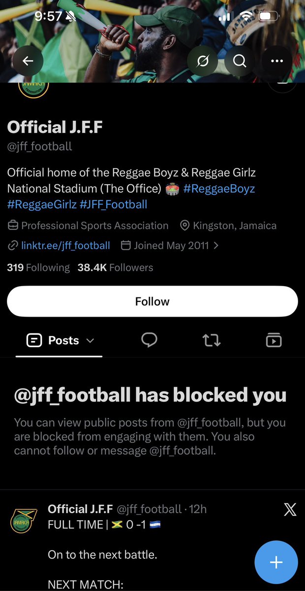 JFFBiggestLover's tweet photo. JFF thinks I am working with @jffbiggesthater so they blocked me too… smh, now I am on the outside looking in. https://t.co/IdhhCCOkcK
