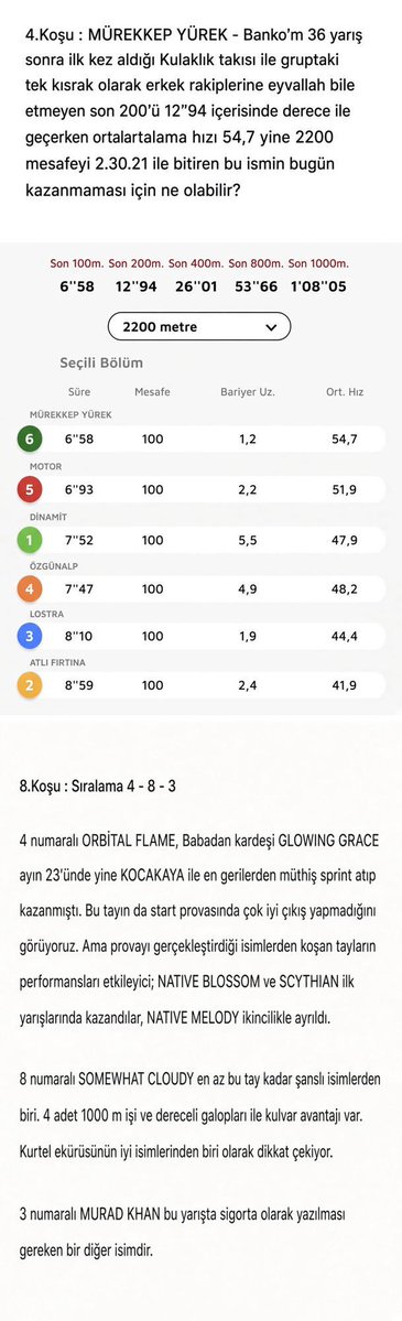 SenolULU1991's tweet photo. İSTANBUL 1 , 3 , 4 ve 8. Koşulları sizler için yorumladım..
Arap atı form tuttumu derler.. bakalım Mürekkep Yürek sözünü tutacak mı ?

"Beni bir kere kandırırsan ayıp sana, iki kere kandırırsan ayıp bana"

RT 🔃 Beğeni 👍 Destek ♥️ https://t.co/kIqsHhJ8zx