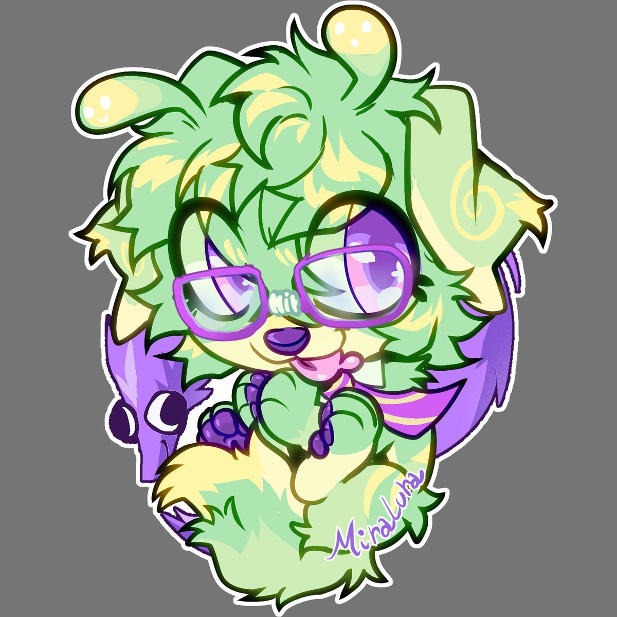 MiraLura_art's tweet photo. Oc art, maybe I will do a Keychain 💜 https://t.co/hNl4vS9pMA