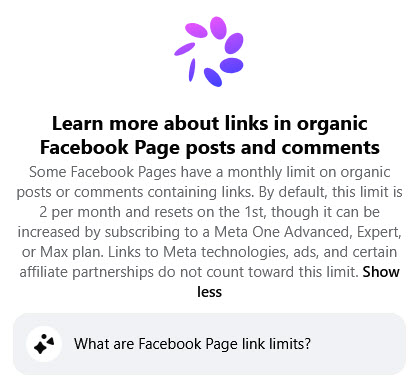 lynnfredricks's tweet photo. #Facebook is now charging for including links in posts. To quote the Nat King Cole Trio, 'That Ain't Right.' https://t.co/o2Ghw7FBli