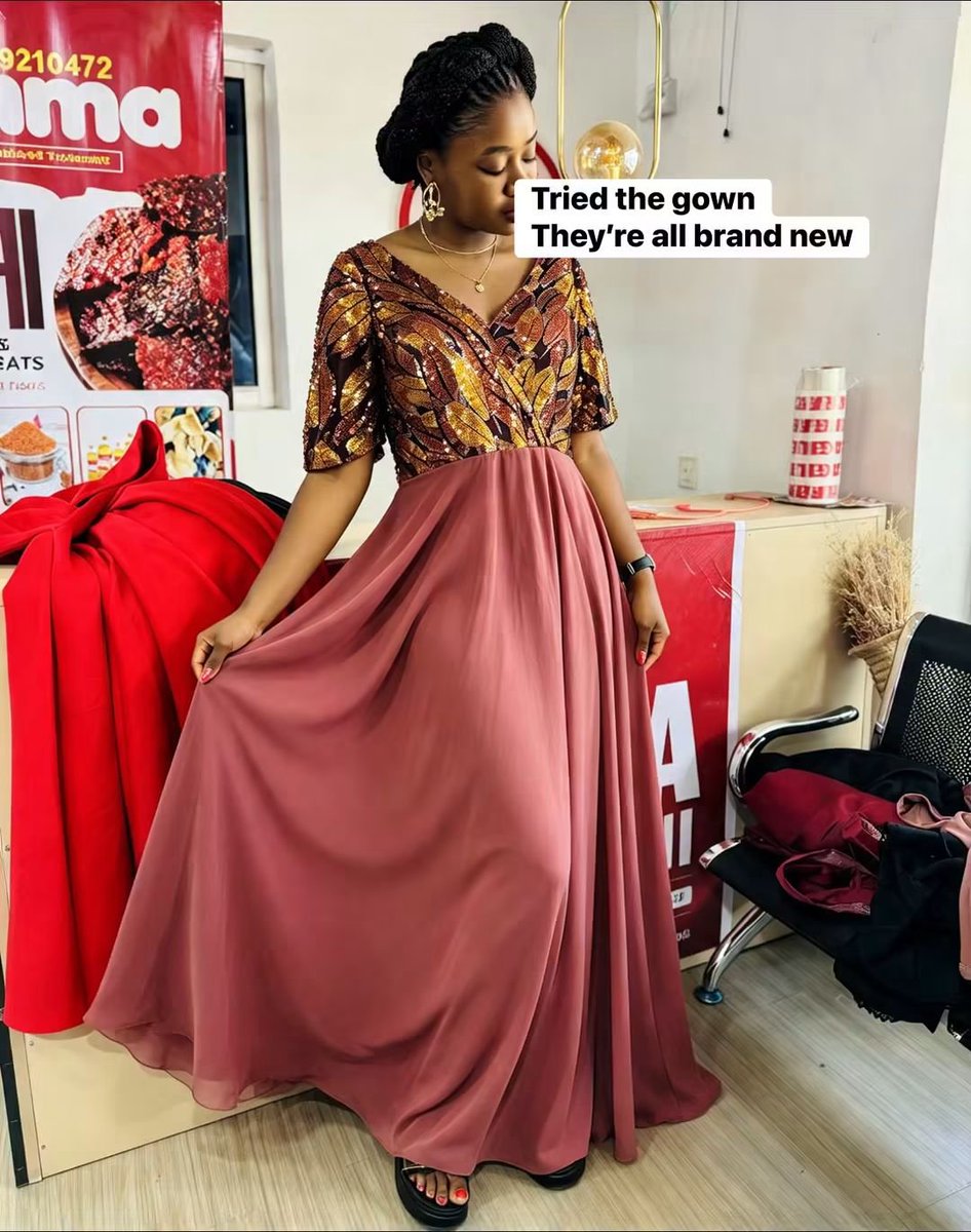 dimmakilishi's tweet photo. I have over 500 gowns to give out. 😂

I carried some to the office today to add to the orders we received. All our distributors will be getting 2–3 gowns with their orders.

And these are not old clothes o. 
They are all brand-new clothes with their labels still on them. Some are even from SHEIN.

Someone said she doubts I have her size. 😂 
I laughed because I even have size 22 for plus size. There is literally no size I don’t have.

Once I’m done sharing them with our distributors, I’ll post the remaining ones here for my followers. 

I chose to give these clothes out because I don’t want them tied down somewhere, taking up space. I would rather they go to people who will actually wear and enjoy them. I can’t wait to see the smiles it brings to everyone I give. 

Hopefully, I’ll soon get a befitting shop in a prime location for our hair brand and the boutique. I’m already hunting for one..

Moving to this location has really opened my eyes to something: every business needs a prime location.

You can have the best product, but where your business is located can make a huge difference.