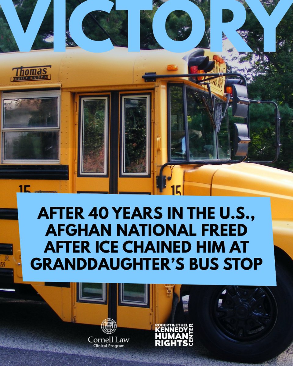 Kennedy_HRC's tweet photo. Fardin Sharifipour came to the U.S. from Afghanistan at age eight and has spent more than 40 years building a life in New York State. He’s a husband, father, grandfather, and small-business owner who runs a pizza shop in his community.

Last December, ICE arrested him in front of his granddaughter’s school bus stop after telling him for over 17 years that it could not obtain travel documents to remove him to Afghanistan. Because his removal was not reasonably foreseeable, we argued that his months-long detention was unconstitutional. And the Court agreed.

🔗 More information: https://t.co/2aeGI3rUDz