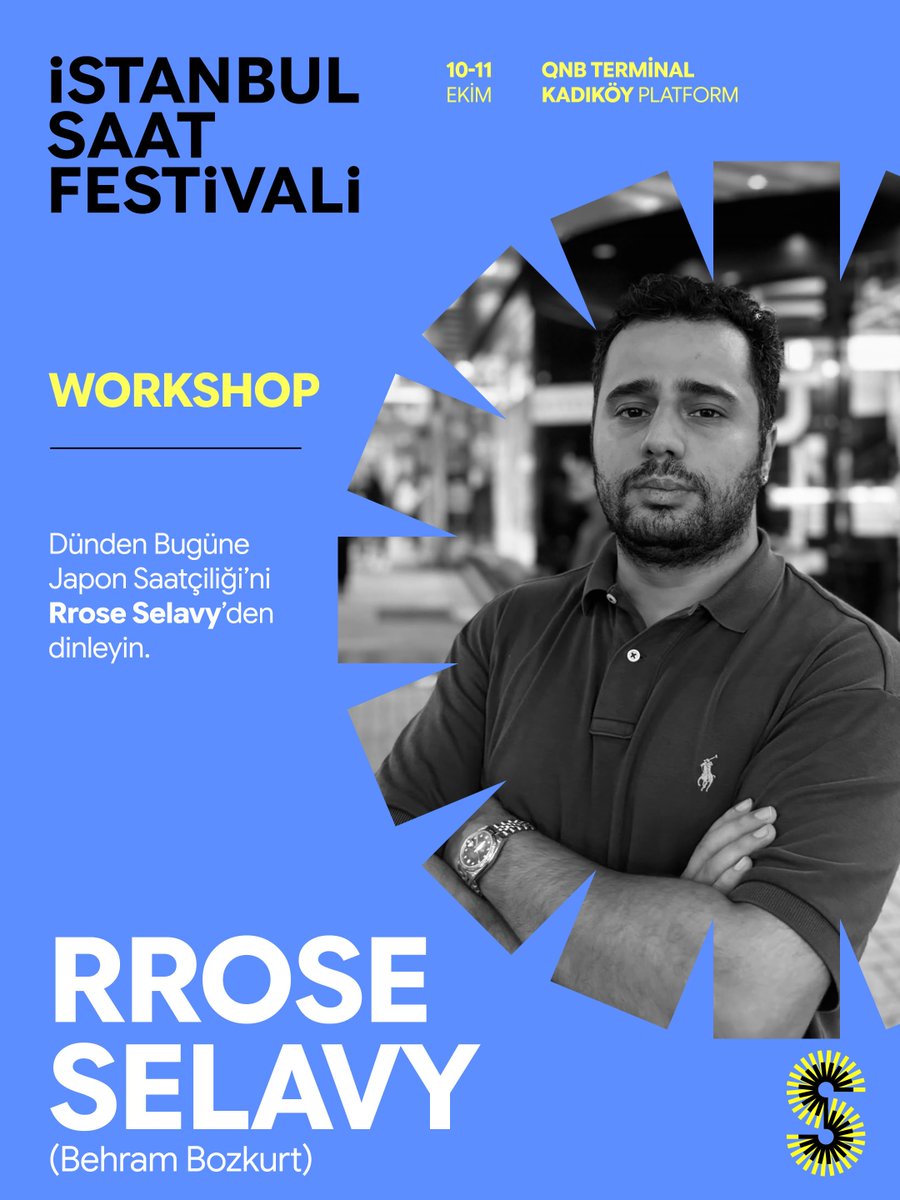 IstWatchFest's tweet photo. TEŞEKKÜRLER! 🔥🔥🔥

Rrose Selavy ile "Dünden Bugüne Japon Saatçiliği" atölyesinin tüm kontenjanları doldu. @rroseselavy11 

Istanbul Watch Festival · QNB Terminal Kadıköy · 10–11 Ekim 2026
———
THANK YOU! 🔥🔥🔥

All spots for the "Japanese Watchmaking: From Past to Present" workshop with Rrose Selavy have been filled.

Istanbul Watch Festival · QNB Terminal Kadıköy · 10–11 October 2026

#IstanbulWatchFestival #IWF26 #RroseSelavy