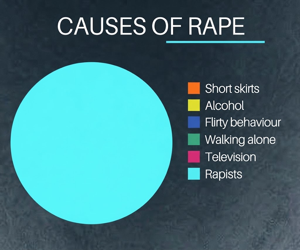 AdamMGrant's tweet photo. The reports about the events at Cornell—and the lack of accountability for the perpetrators—are sickening. So is the victim blaming in response.

Victim blaming: “If you don’t want to be raped, don’t go to a frat party.”

Responsibility: Don’t. Rape. Women.

The right focus is not on teaching girls and women to avoid harm. It’s on raising boys and men who don’t commit it in the first place.