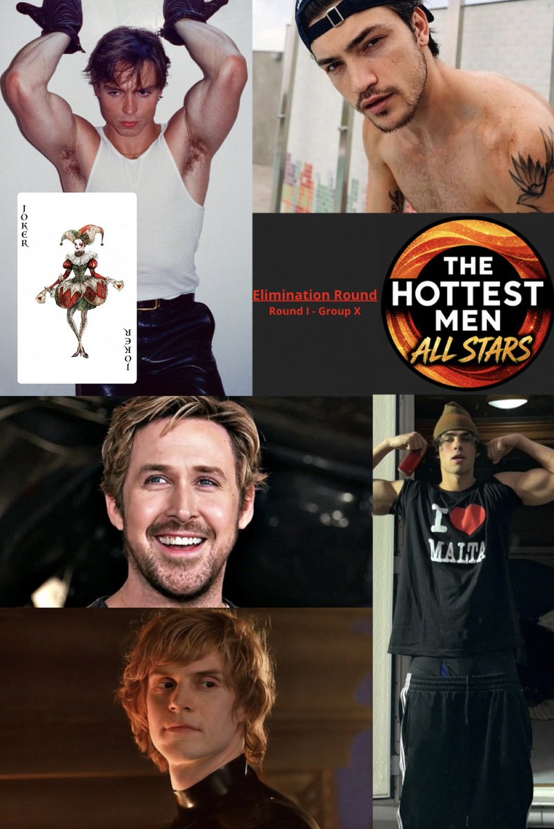 TheHottestMen_'s tweet photo. All Stars ✨
Round I - Group X - Elimination Round:
Time to vote: until Wednesday 30 🔥
#RyanGosling #JacobRott #EvanPeters #JuanPerales https://t.co/ipn1jHZfW6