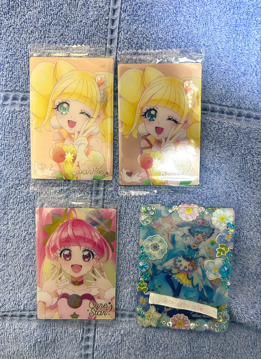 coldricecake's tweet photo. プリキュア　グミカ　グミカード　キラキラカードグミ　ウエハース　交換

譲:画像1-4
求:リプ欄画像

アルカナは大福を含む交換優先です。
郵送での交換となります。1:1からでも可🙆‍♀️
検索からでもお気軽にお声掛けください🙇‍♀️ https://t.co/JXHr93HUm8