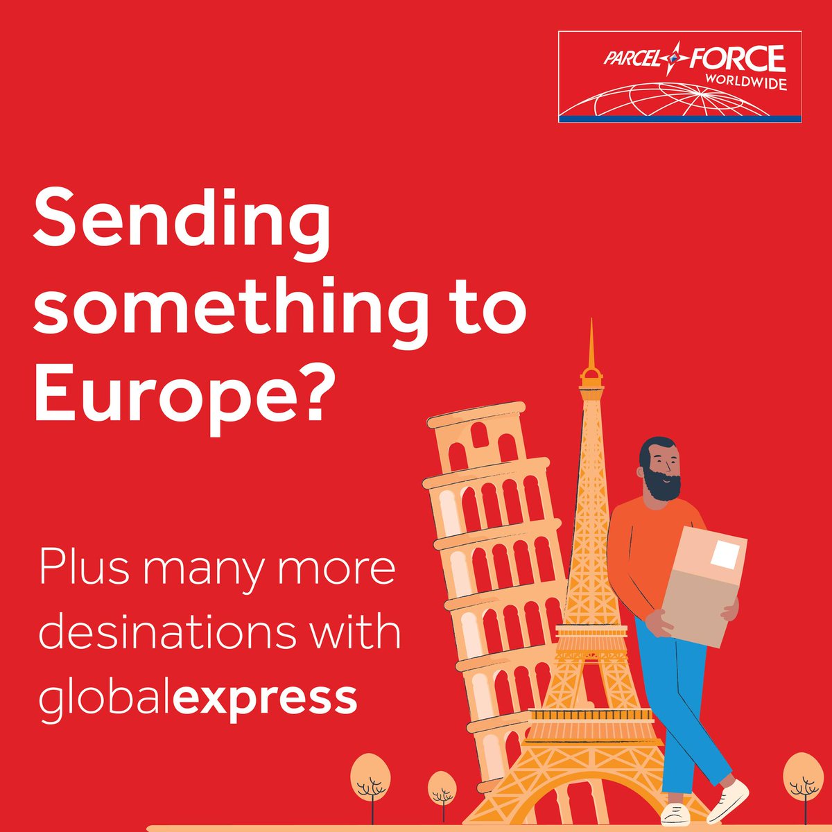 parcelforce's tweet photo. We can deliver next day to many destinations across Europe, plus many more around the world with globalexpress 🌎 🏰🍕🏛️🏖️🛵 

Find out more at https://t.co/4OHYZ3SS5s https://t.co/VIoWXK2NTD