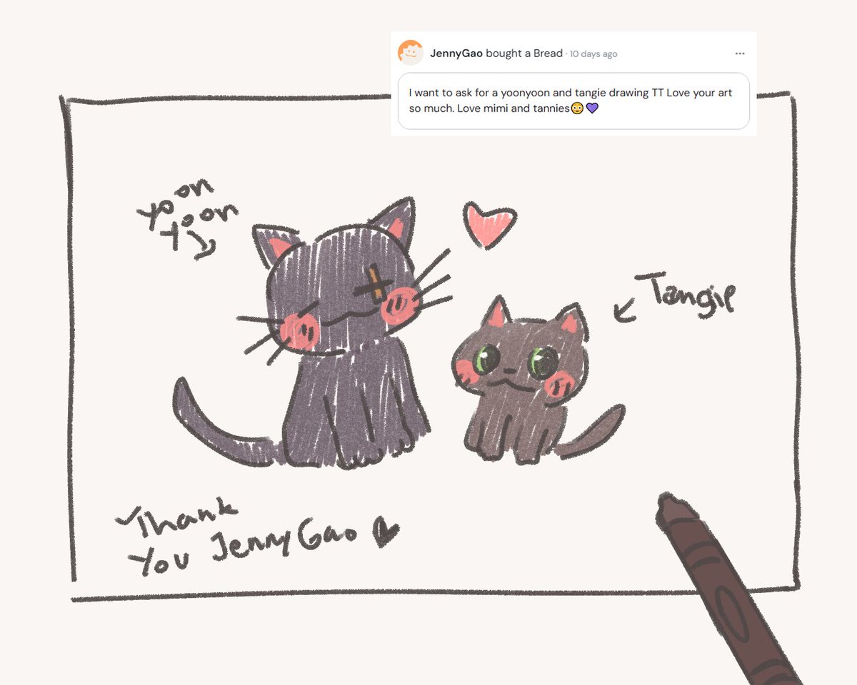 mimiwuvyou's tweet photo. YoonYoon and Tangie for fwend!
Hopefully fwend likes it, thank you so much 🥺💜 https://t.co/zRrzm56YFP