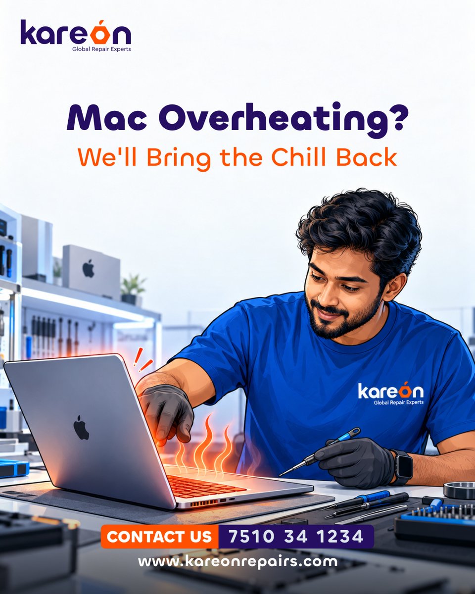 kareonrepairs's tweet photo. Mac Overheating?🔥💻
We'll Bring the Chill Back

📞 7510341234
🌐 https://t.co/qkFxLa18MI

#MacRepair #Overheating #AppleServiceCenter #AppleServiceCentre #Kareón⚡ https://t.co/YjViNKf282