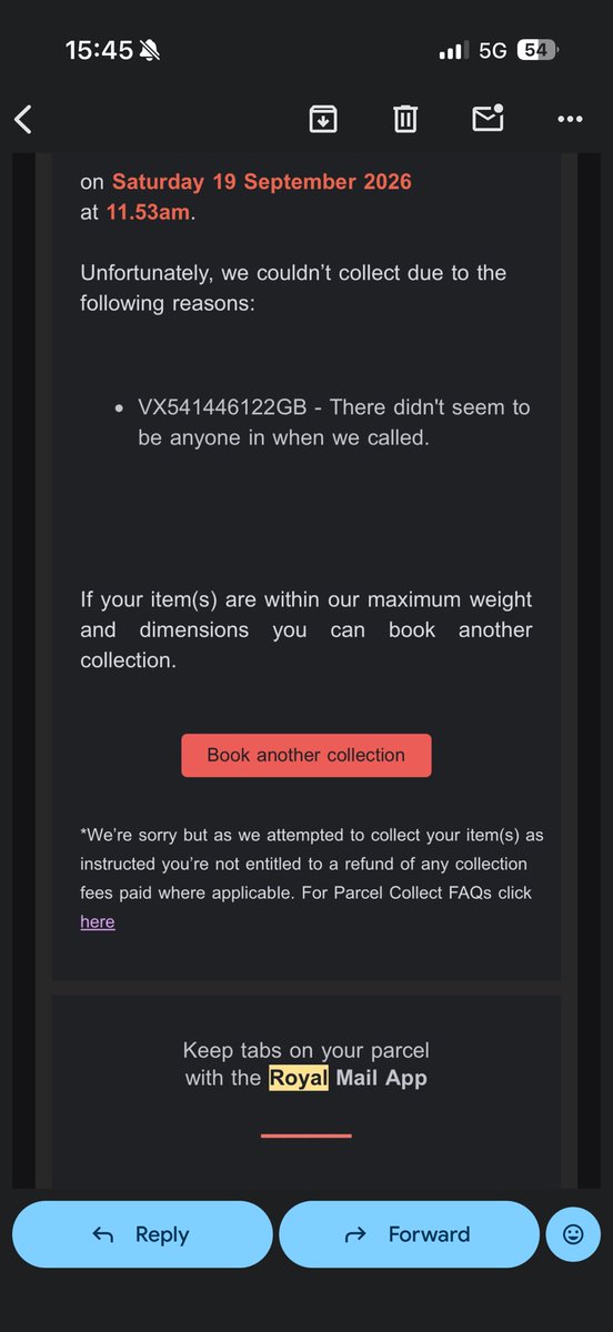kunJNR's tweet photo. I did not know @RoyalMail is this unreliable. Ordinary home collection, I rebooked for 9 days straight until I took it to a shop myself yesterday 🤣@RoyalMail @royalmailnews do better https://t.co/PBsUd6bGFi