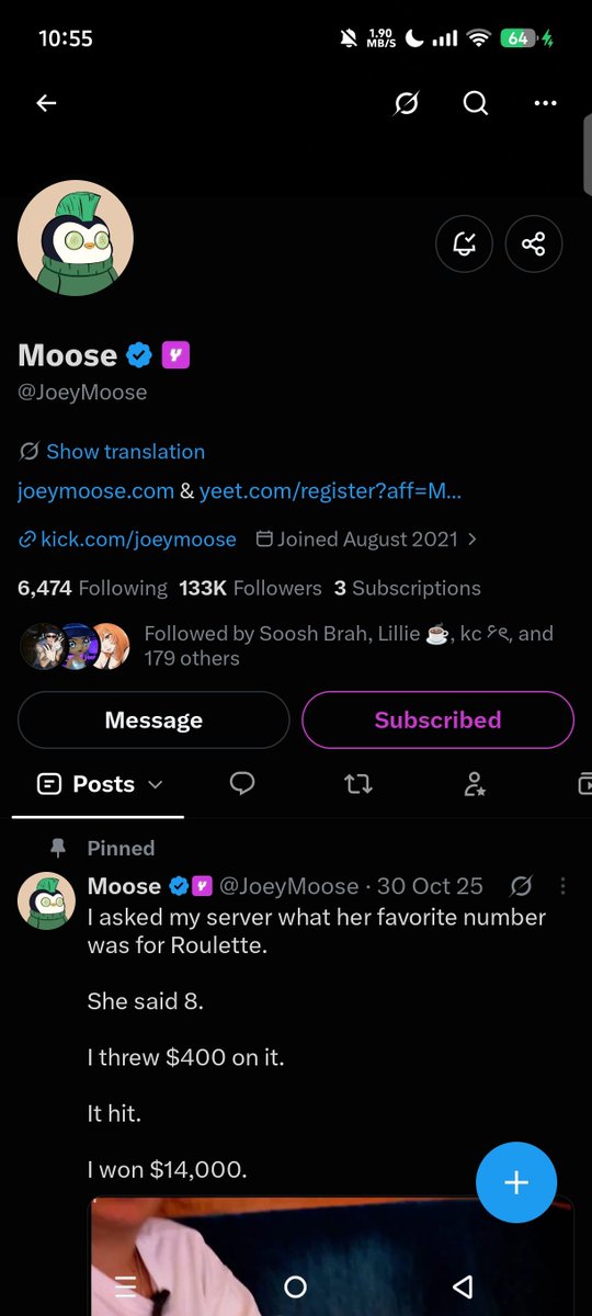 harunuism111's tweet photo. @JoeyMoose Thankful for the opportunity @JoeyMoose subbed + followed with notifs on hella active here 😎

tag @patttdotcom https://t.co/EsAs4rUKXT