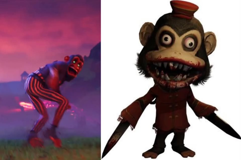 isaac10046's tweet photo. @BackersGamesF Why does this character from the Fortnitemares trailer remind me of Murder Monkey from Dark Deception, or am I just crazy? 😭🖤 https://t.co/abMQzh1TGp