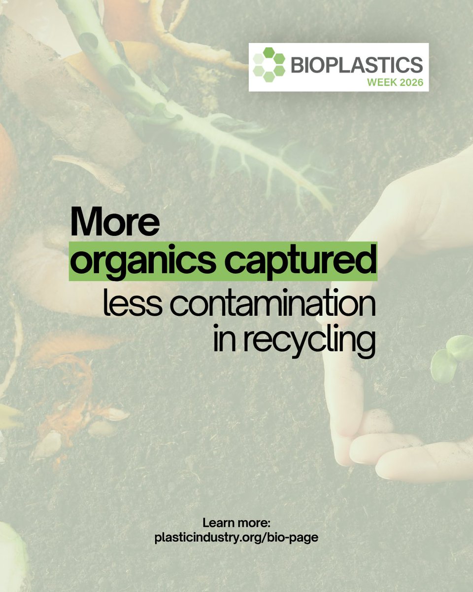 PLASTICS_US's tweet photo. Compostable packaging 🤝 food scraps.

Compostable packaging can go in the same bin as leftover food. More organics diverted, less methane created in landfill, more nutrients back in the soil.

#BioplasticsWeek #Bioplastics https://t.co/xIIEwKNMqh
