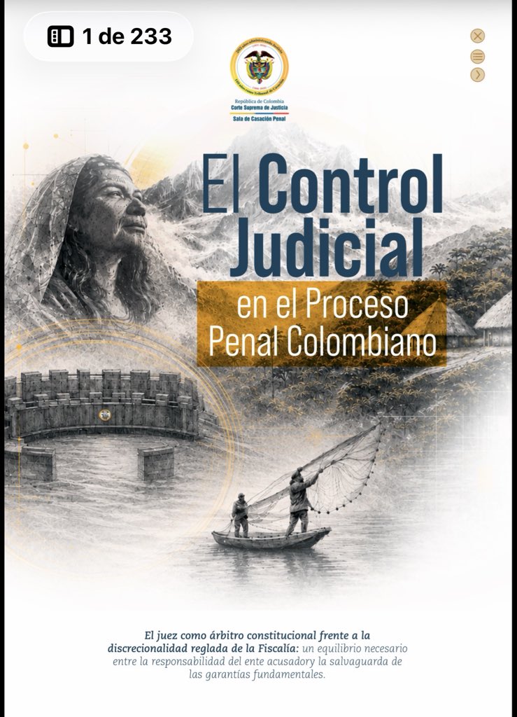 alfesac's tweet photo. 📚 Una publicación que vale la pena conocer y conservar.

La Sala de Casación Penal de la @CorteSupremaJ pone a disposición de la comunidad jurídica El control judicial en el proceso penal colombiano.

Mi reconocimiento a la Relatoría de la Sala Penal por este valioso trabajo de sistematización y divulgación de la jurisprudencia. Herramientas como esta facilitan el estudio, la litigación y la comprensión de nuestro proceso penal.

👏 Felicitaciones a la Sala y a todo el equipo de Relatoría por acercar el trabajo de la Corte a jueces, litigantes, académicos y estudiantes. 

Link en el siguiente twit: