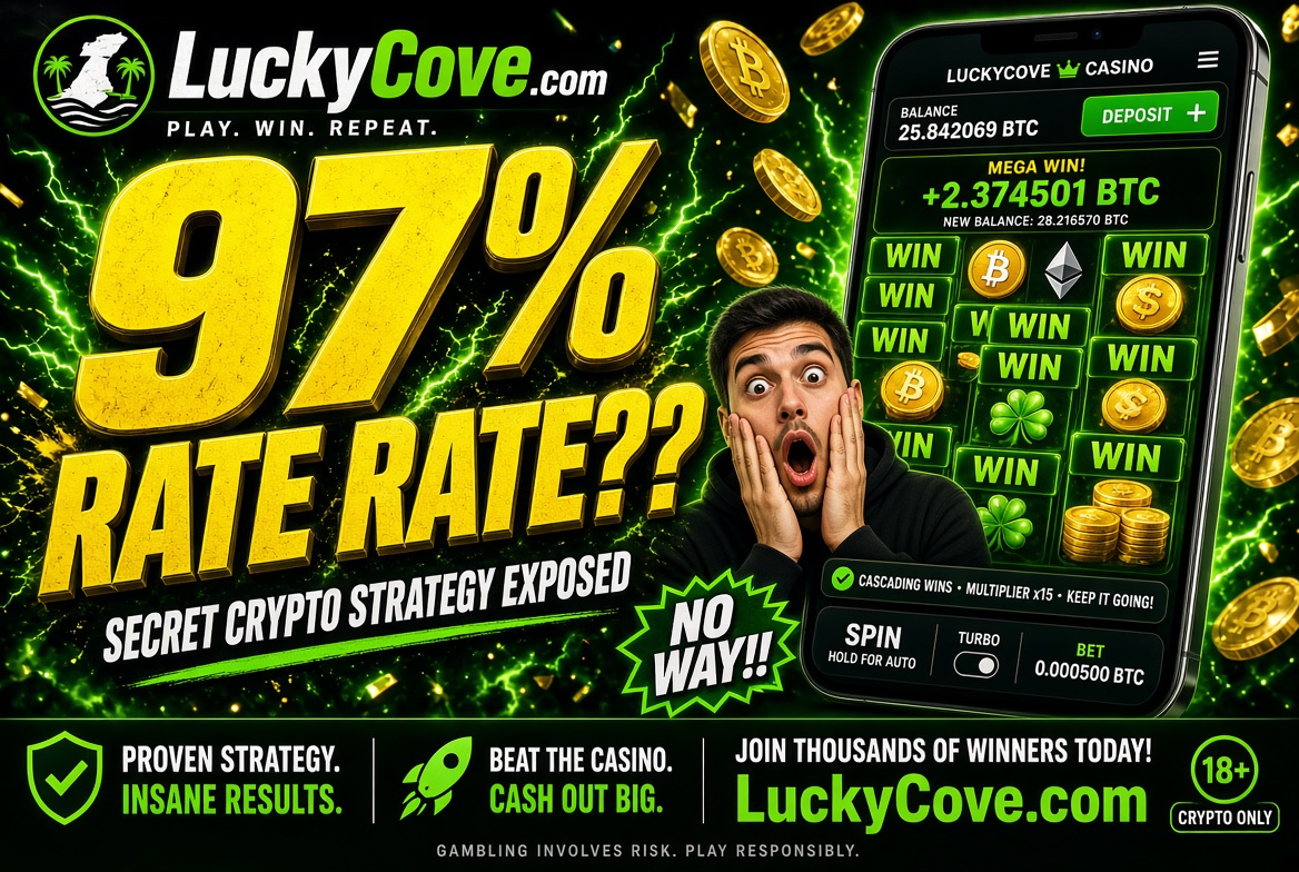 luckcoveslots's tweet photo. Try the Strategy at https://t.co/gpxU5hxdDd – Start Playing Now

#LuckyCove #CasinoHack #97PercentWinRate #CryptoStrategy #HighRTP #BitcoinSlots #GamblingSecrets #LuckyCoveCasino #EasyWins #SlotsTwitter https://t.co/HU0CyERFMt