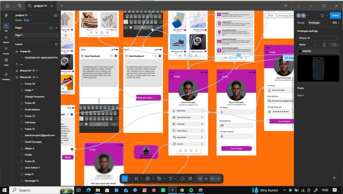 abdconcepts's tweet photo. Designed the user flow, screens, and interactive prototype in Figma.
Still learning, still designing, still improving. 🚀
#UIUX #Figma #ProductDesign https://t.co/1SsJKYDzUh