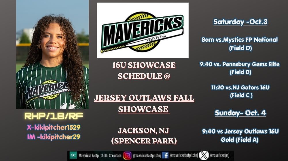 kikipitcher1529's tweet photo. My schedule is out :-) I am Looking forward to getting on the field this weekend with my team. Lets do this Mavs :-)
@mavericksfpnj 
@heyitsCoachJP 
@ALLNJSoftball 
@SoftballDown https://t.co/raxR0mTubV