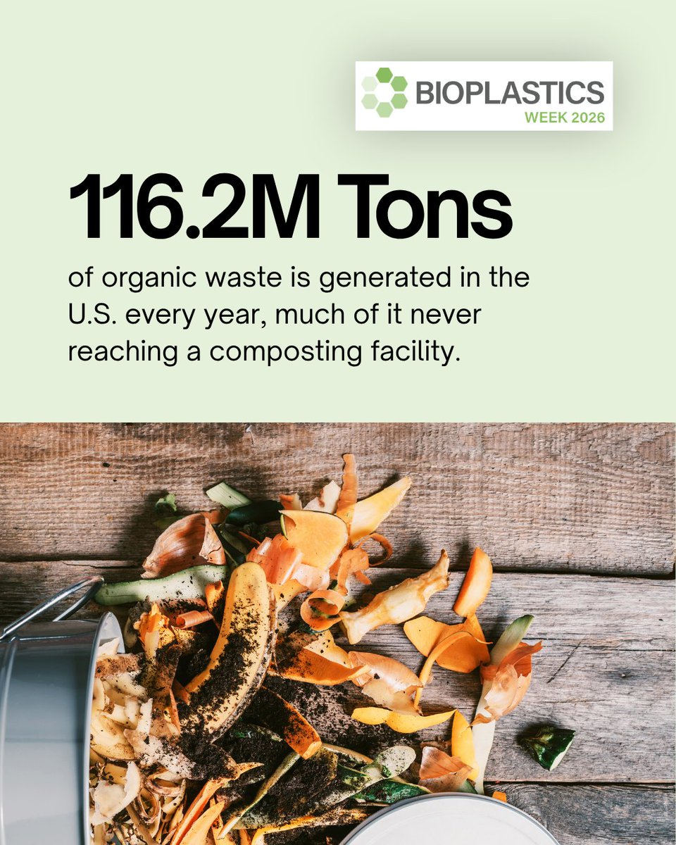 PLASTICS_US's tweet photo. Compostable packaging 🤝 food scraps.

Compostable packaging can go in the same bin as leftover food. More organics diverted, less methane created in landfill, more nutrients back in the soil.

#BioplasticsWeek #Bioplastics https://t.co/xIIEwKNMqh