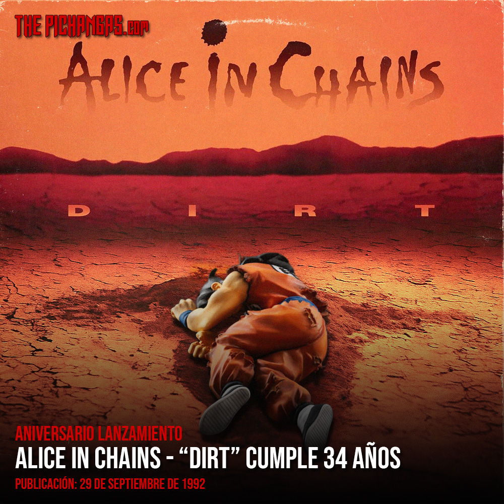 thepichangas's tweet photo. "Dirt", el segundo álbum de estudio de ALICE IN CHAINS, cumple hoy 34 años https://t.co/Z46IW7vpcv