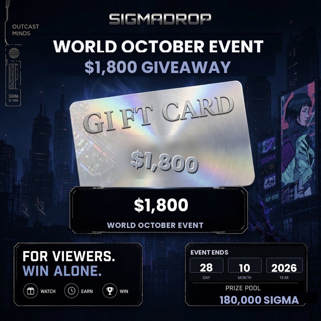 SigmaDropGlobal's tweet photo. ⚠️Like & Retweet ⚠️Follow us  🚸Tag a friend 
Guys, we got tired of dealing with Sweet Widget issues, so we moved the event to Gleam.
All promo codes from the Sigma Drop app will be valid for this Gleam event.
🏆 THE FIRST TWO PARTS OF THE GLOBAL OCTOBER EVENT
🏆 Part 1 - $100 🥇 10 winners - $10 each
https://t.co/oX7gDq6ZbN
🏆 Part 2 - $200 🥇 10 winners - $20 each
https://t.co/xR89Xomqqp
Part 3 and Part 4 of the Global October Event will be published in our next post.
🎁 PRIZES
Winners will receive promo codes for the IONEX website:
https://t.co/h8Ctjmi0je
Promo codes can be exchanged for gift cards and other rewards, including:
Steam • Amazon • PayPal • Google Play • App Store • PlayStation • Xbox • PUBG Mobile • Free Fire • Valorant • Fortnite • Roblox • Razer Gold and much more.
If you cannot find your GEO or the gift card you need on IONEX, the administration will provide the prize manually upon request.
⚡ WE ALSO UPDATED SIGMA DROP
Update the app.
You can now complete tasks from our partners and receive ION tokens.
ION tokens can be exchanged for gift cards on IONEX:
https://t.co/h8Ctjmi0je
If there is no suitable gift card for your GEO, the administration will provide it manually upon request.
#Ionika #IONEX #IOAura #GiftCards #Gaming